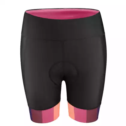 FORCE Women's cycling shorts VICTORY, black and pink 9002352