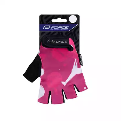 FORCE Children's cycling gloves PLANETS, pink, 9053234
