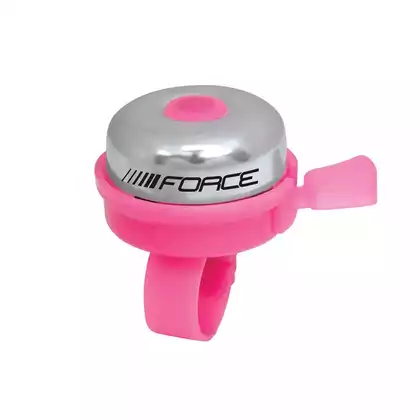 FORCE Bicycle bell CLASSIC, 22,2mm, pink 23054
