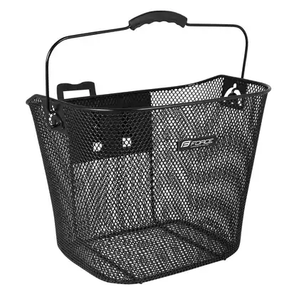FORCE handlebar basket KLICK 31,8 mm, black, 24060