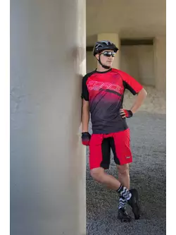 FORCE MTB CORE loose cycling jersey, red-black
