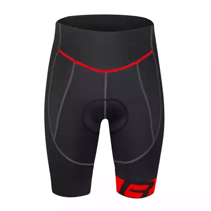 FORCE Men's cycling shorts B30, Red 9003155