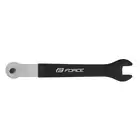 FORCE Pedal and crank bolt wrench, 15 + hex 6/8