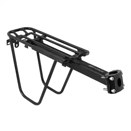FORCE Seatpost-mounted bicycle rack, aluminum, black
