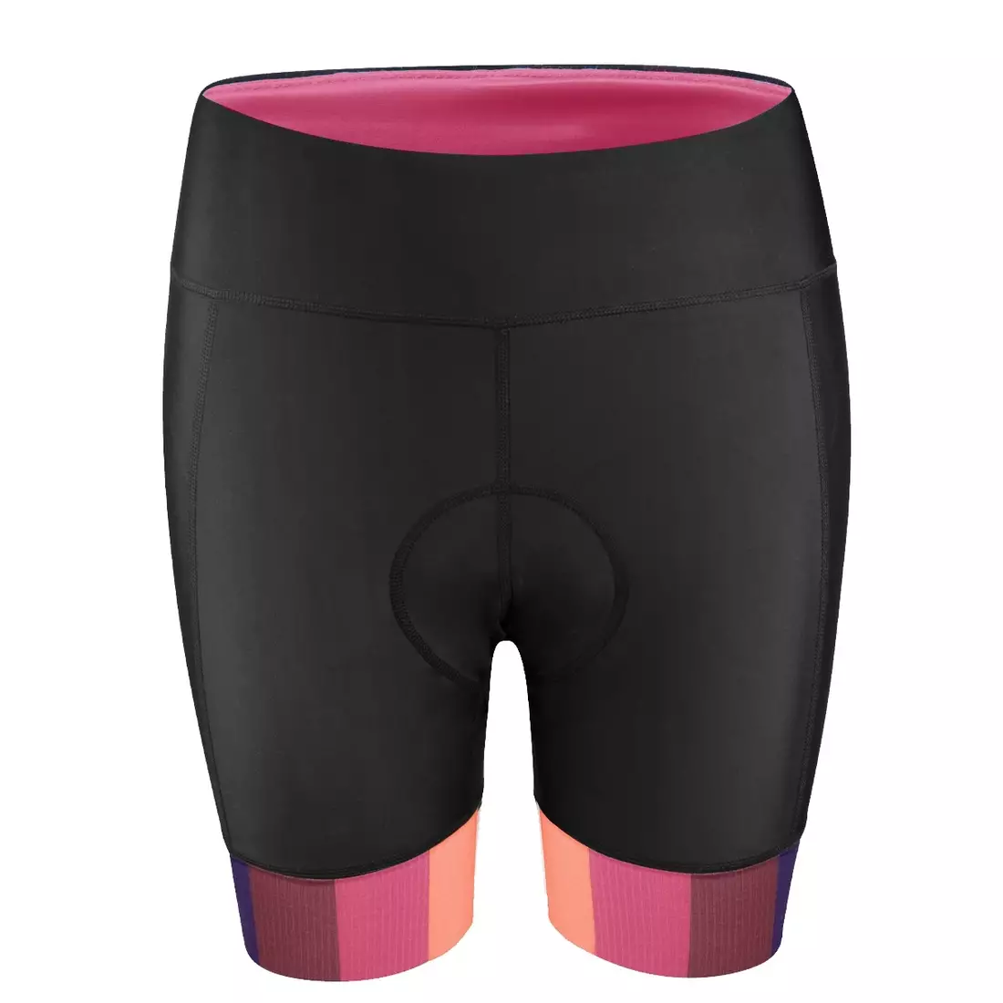 FORCE VICTORY women's cycling shorts with an insert, black and pink