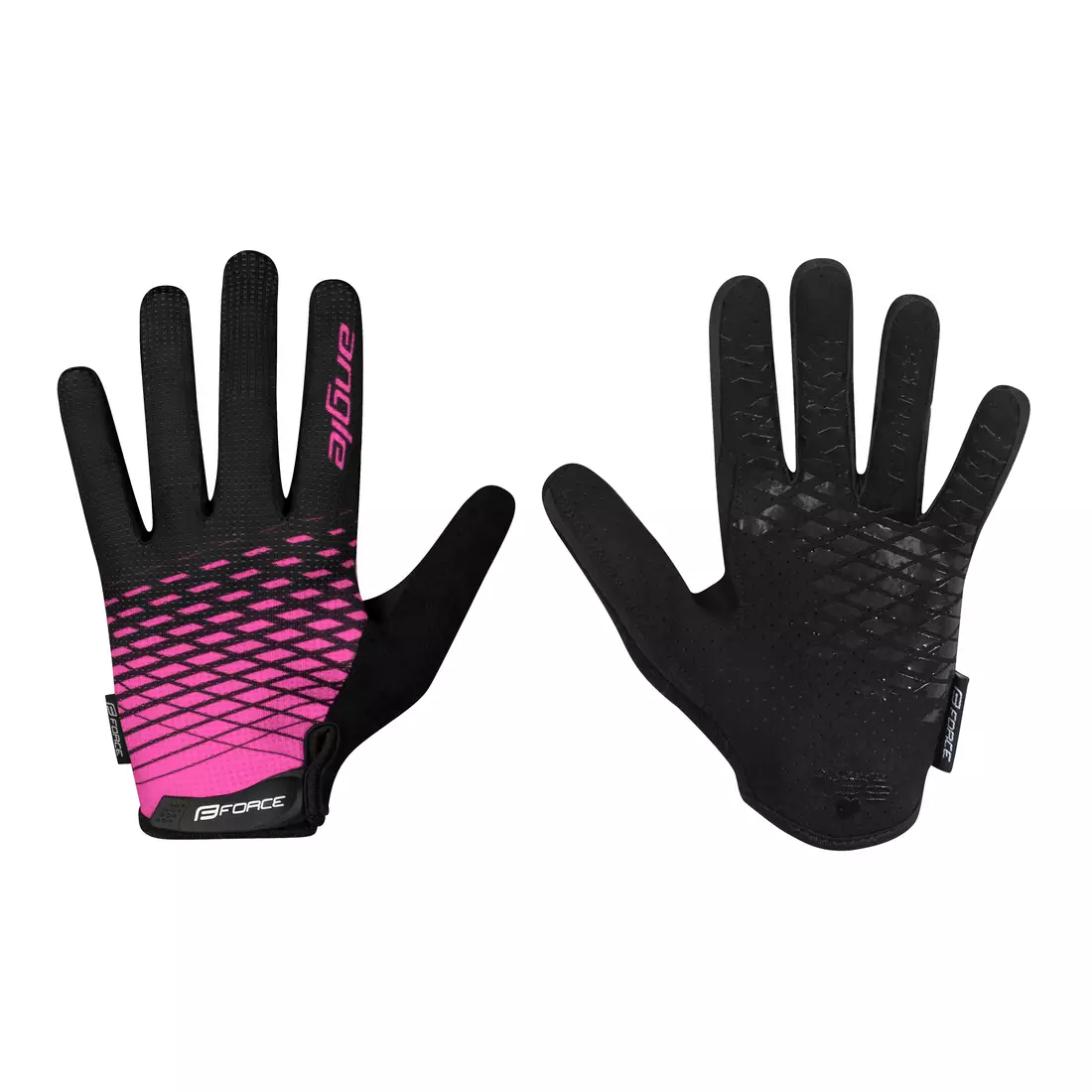 FORCE Women's cycling gloves MTB ANGLE, pink and black 905723