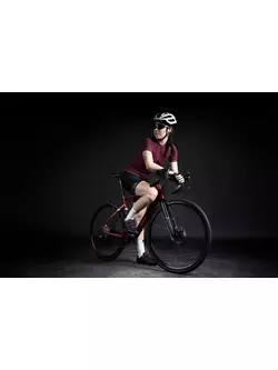 FORCE Women's cycling jersey CHARM , claret, 90013438