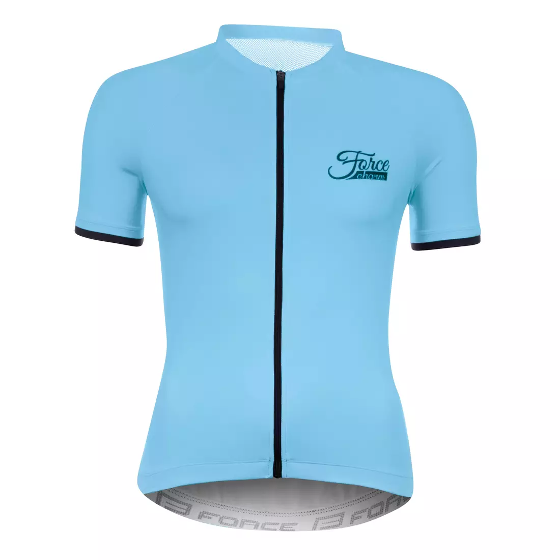 FORCE Women's cycling jersey CHARM, light blue 90013440