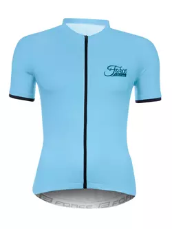 FORCE Women's cycling jersey CHARM, light blue 90013440