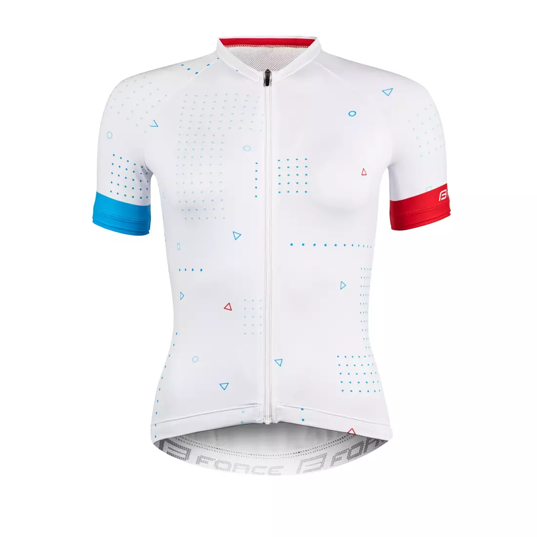 FORCE Women's cycling jersey GAME, White, 9001306