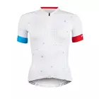 FORCE Women's cycling jersey GAME, White, 9001306