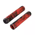 FORCE bicycle handlebar grips BMX 145, black and red 382084