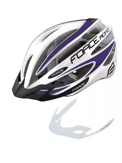 FORCE bicycle helmet ROAD white/purple 9026195