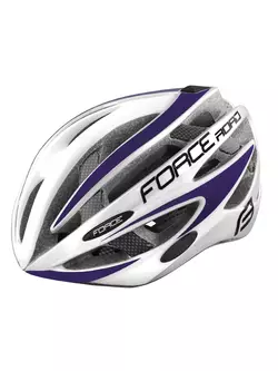 FORCE bicycle helmet ROAD white/purple 9026195