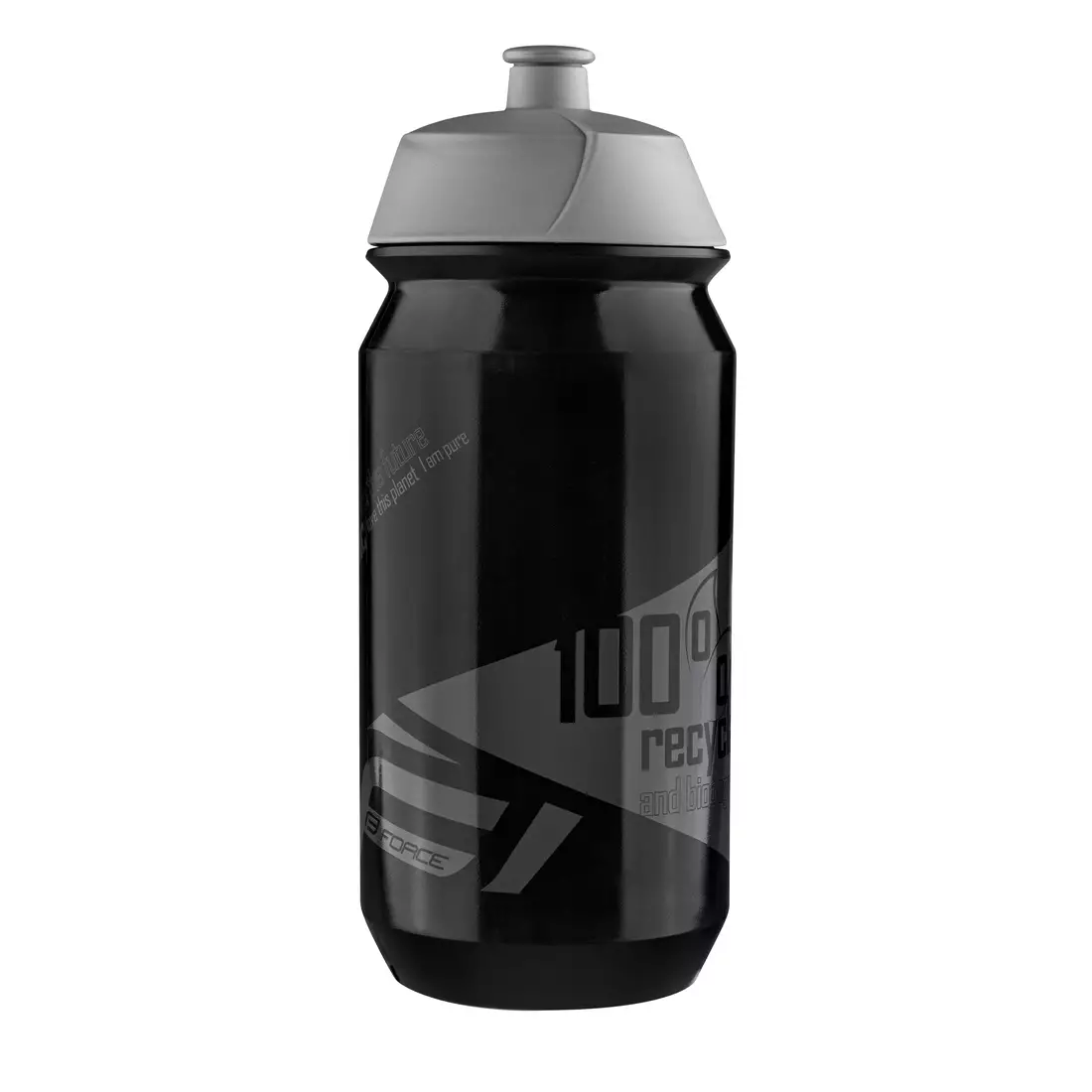 FORCE bicycle water bottle BIO 500ml black/grey 25561