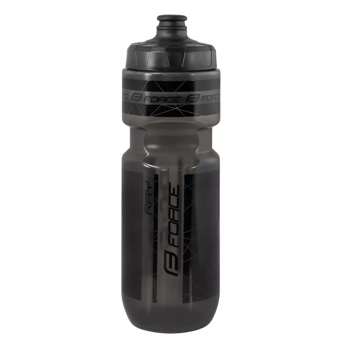 FORCE bicycle water bottle RAY 750ml transparent grey 253062