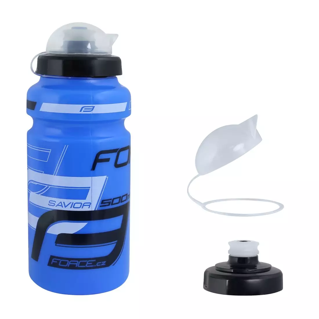 FORCE bicycle water bottle SAVIOR ULTRA 500ml blue/white 250755