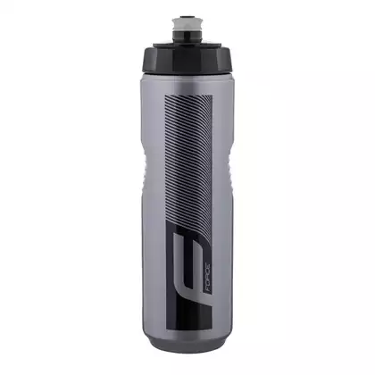 FORCE bicycle water bottle QUART 0,9 l, silver-black 2509085