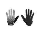 FORCE children's cycling gloves KID MTB ANGLE black/grey 90572105