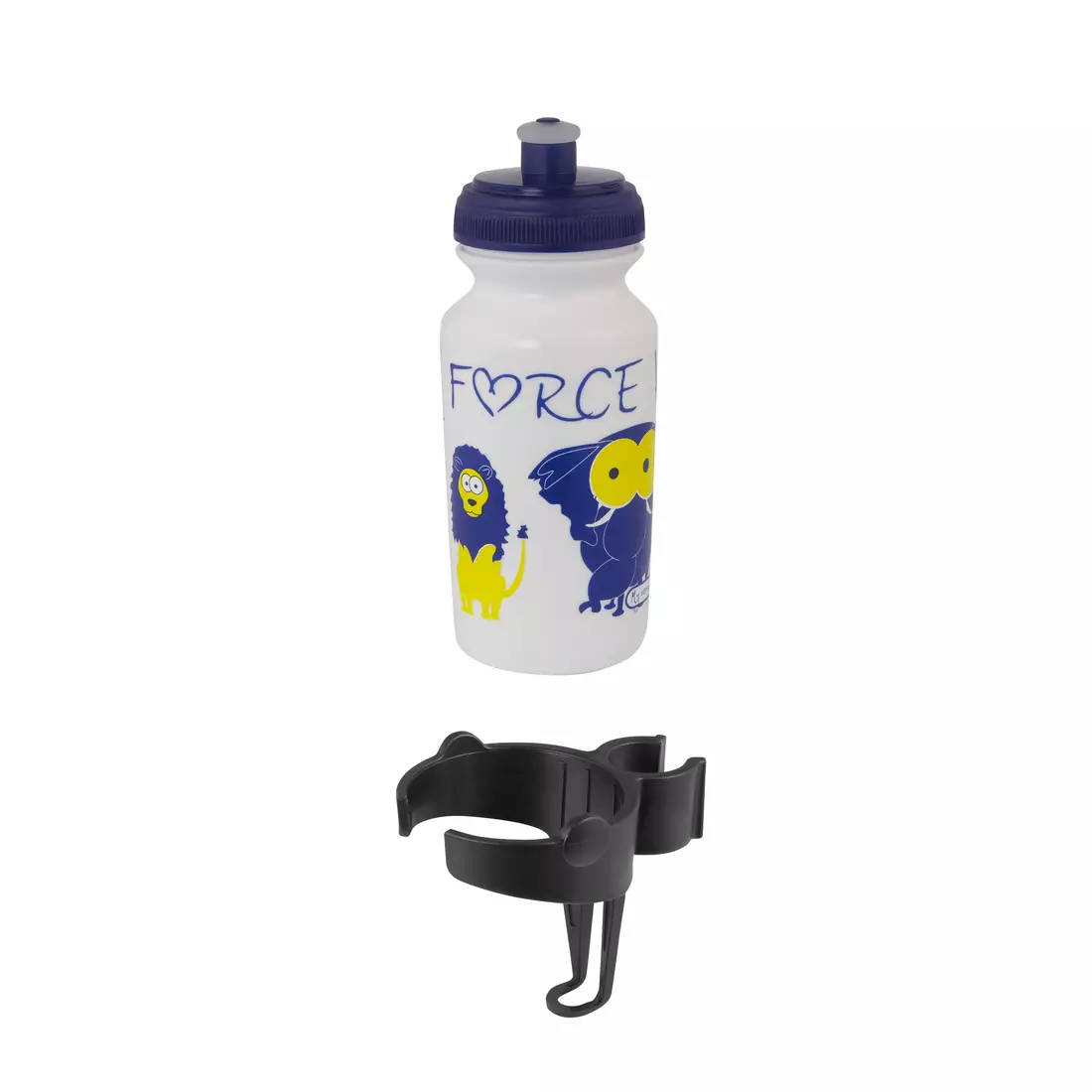 FORCE children's water bottle with a handle ZOO 0,3L white 25091