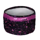 FORCE chimney / multifunctional scarf ROCK, black and pink, 9031447