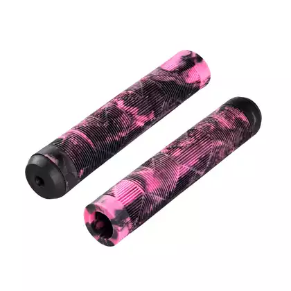 FORCE bicycle handlebar grips BMX 145, black and pink 382086