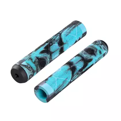 FORCE bicycle handlebar grips FORCE BMX 145, black and blue 382082