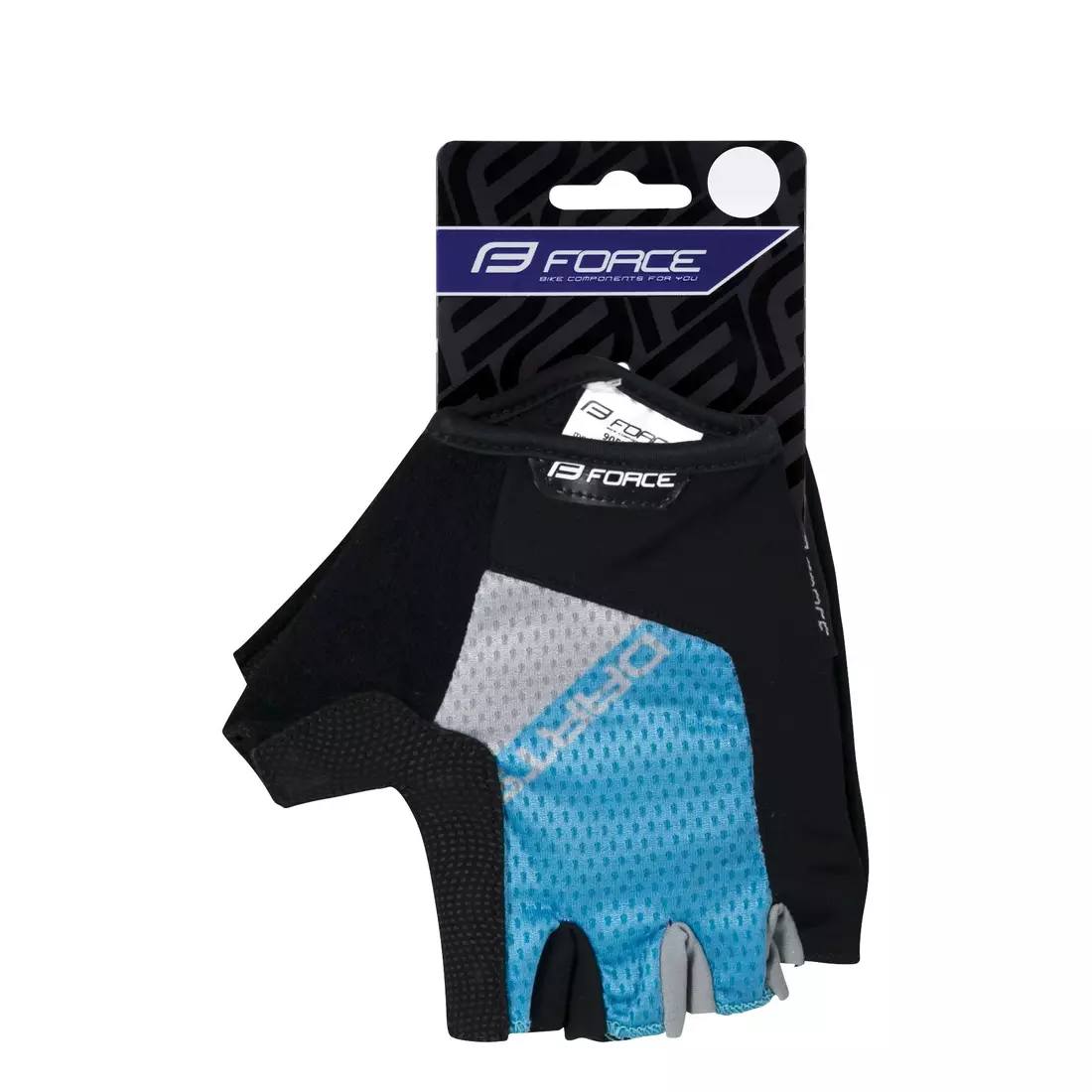 FORCE cycling gloves DARTS, blue-gray, 9052634