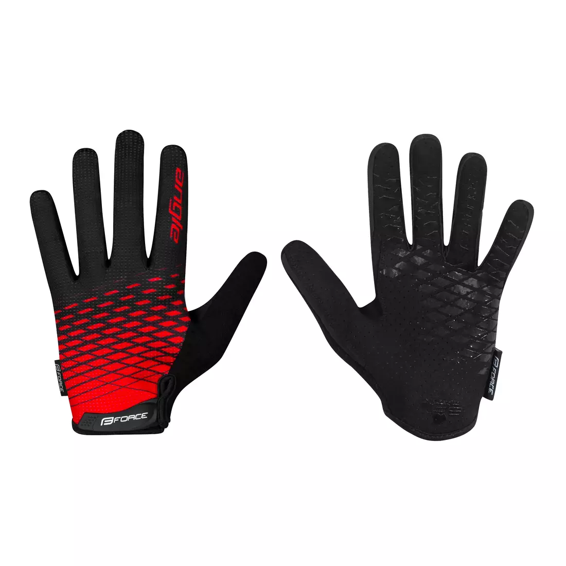 FORCE cycling gloves MTB ANGLE, red-black, 905722