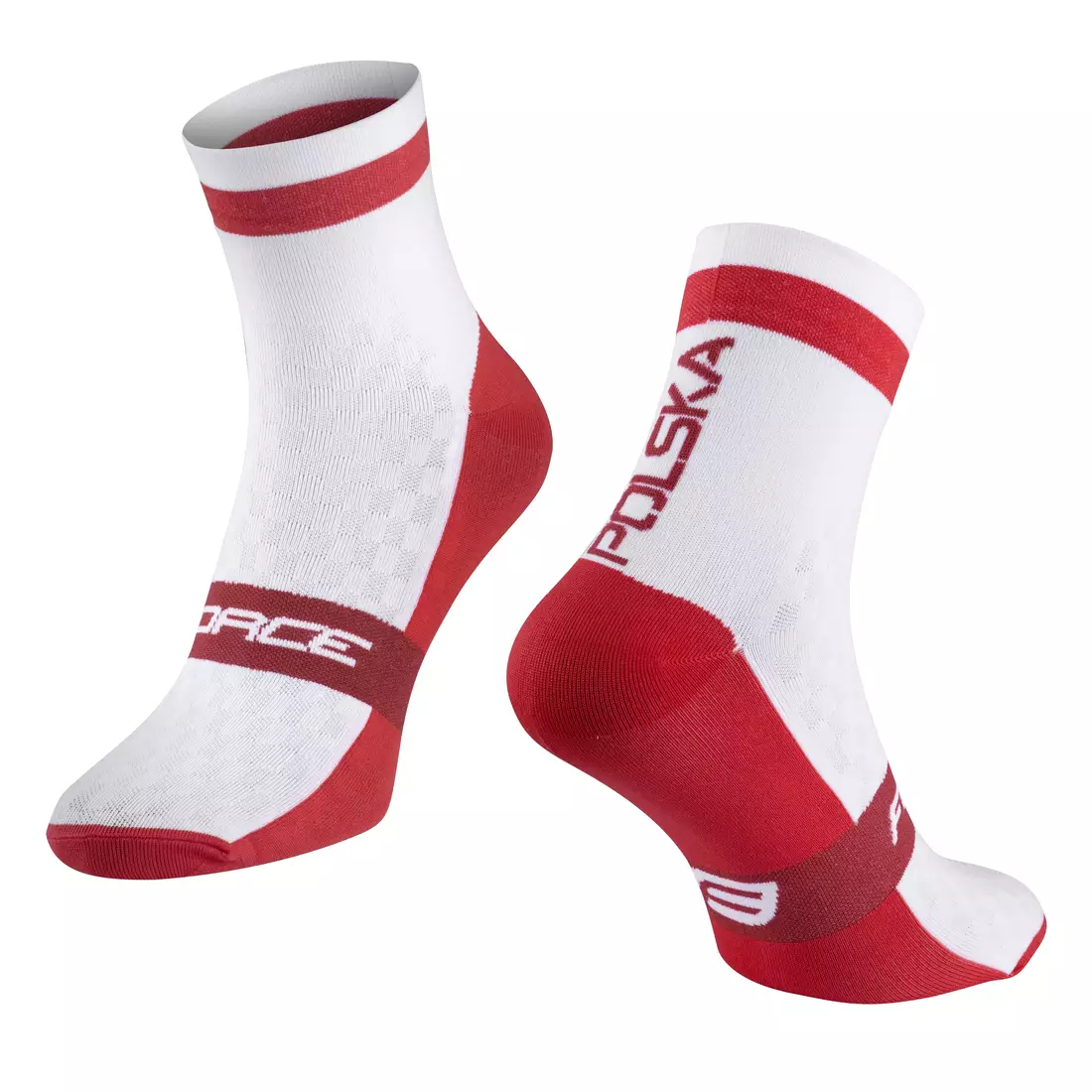 FORCE cycling socks FLAG POLAND red/white 9009026
