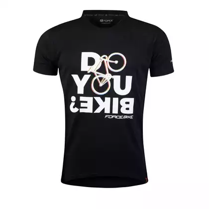 FORCE sports t-shirt with short sleeves BIKE black 90789-XXL
