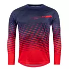 FORCE long sleeve cycling jersey MTB ANGLE, blue-red, 9001446