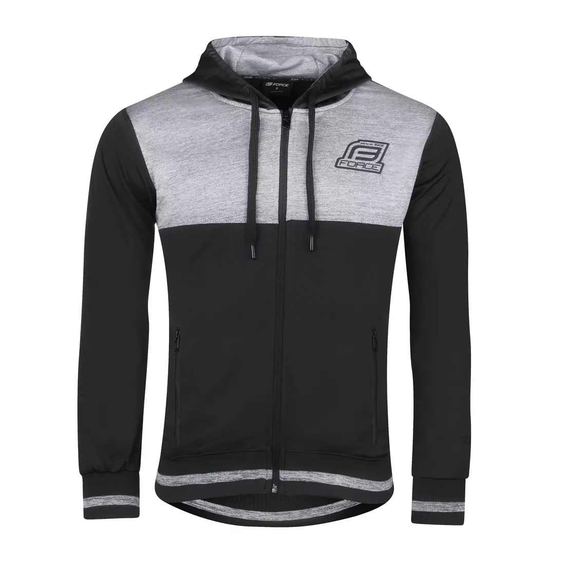 FORCE men's sports sweatshirt ROCKY black/grey 90811