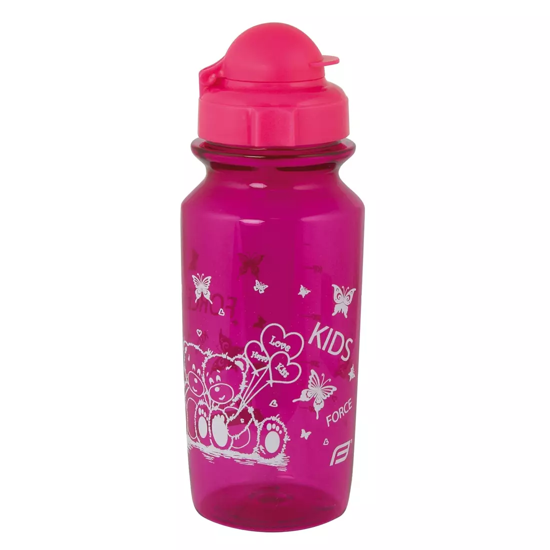 FORCE sports bottle for children BEAR 500ml pink 250712