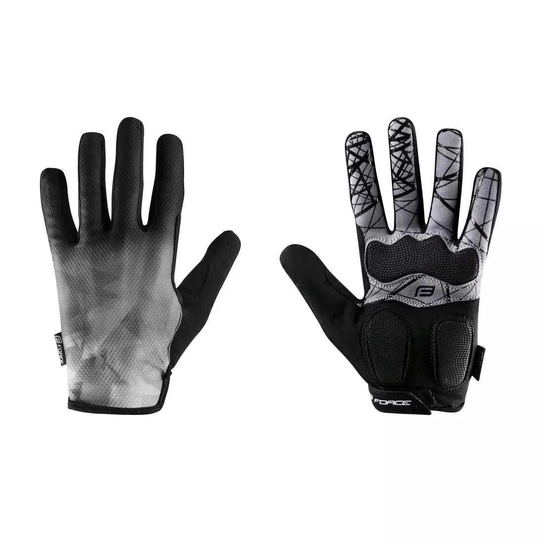 FORCE unisex cycling gloves MTB CORE grey 9057291