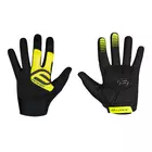 FORCE unisex cycling gloves MTB POWER fluo black 9056932