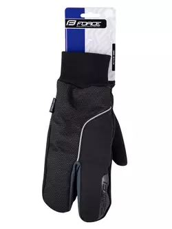 FORCE winter cycling gloves HOT RAK PRO black 904221