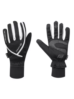 FORCE winter cycling gloves ULTRA TECH black/white 90453