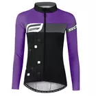 FORCE women's cycling jersey SQUARE LADY black/purple 9001433