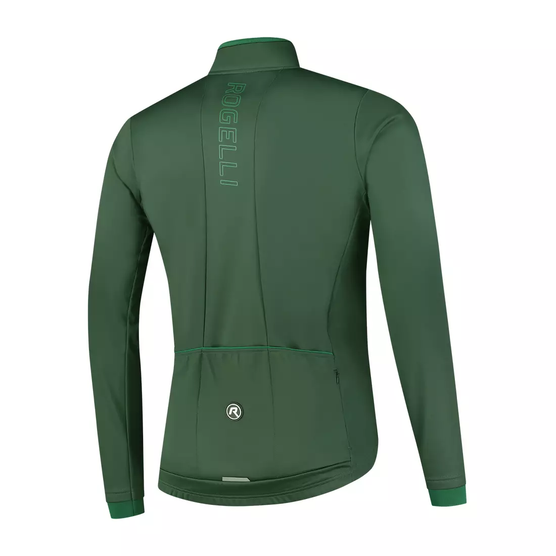 Rogelli Men's cycling jacket, Softshell, ESSENTIAL green, ROG351028