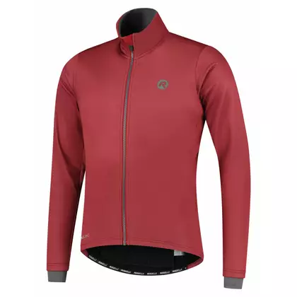Rogelli Men's cycling jacket, Softshell, ESSENTIAL maroon, ROG351029
