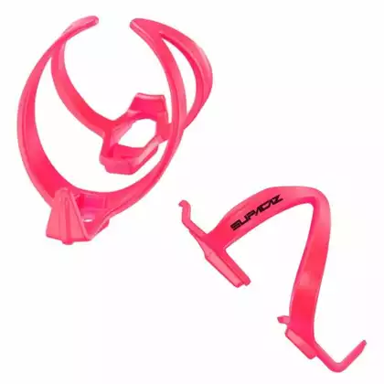SUPACAZ bicycle water bottle cage POLY neon pink CG-30