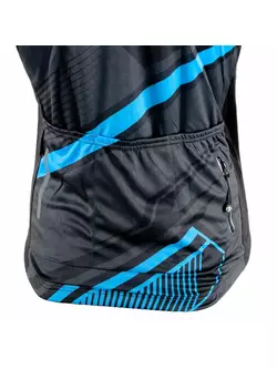 [Set] DEKO POCKET men's cycling shorts, black-blue + DEKO men's cycling jersey blue MNK-001-09