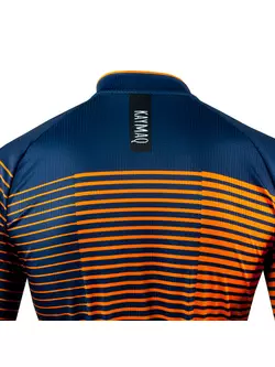 [Set] KAYMAQ DESIGN M66 men's cycling thermal jersey navy blue + KAYMAQ M66 RACE Men bike t-shirt Orange