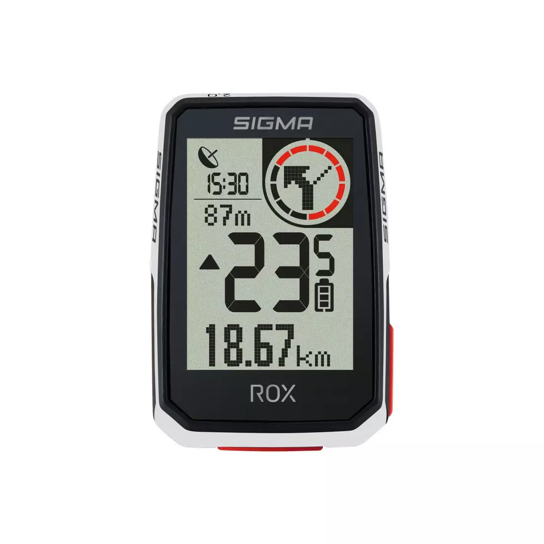 Sigma bicycle counter ROX 2.0, White, X1051