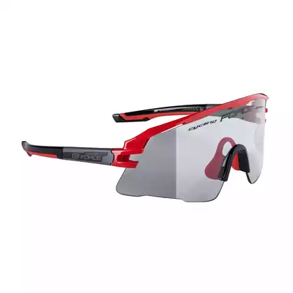 FORCE AMBIENT Photochromic sports glasses, red-gray