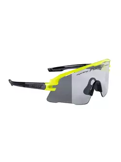 FORCE AMBIENT photochromic sport glasses, fluo-gray