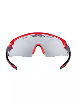 FORCE AMBIENT photochromic sports glasses, red-gray