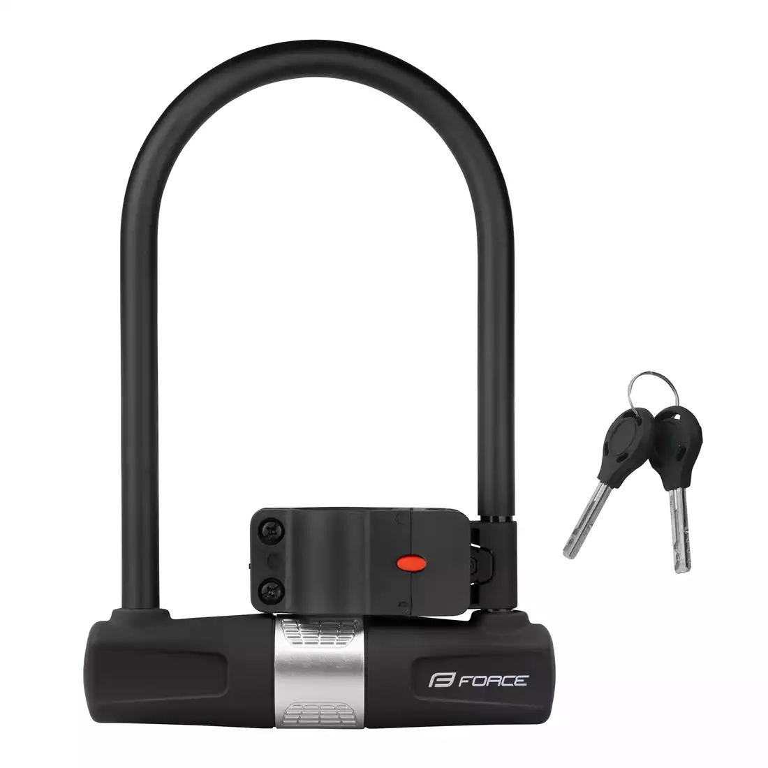 FORCE Anti-theft bicycle lock, U-lock, black