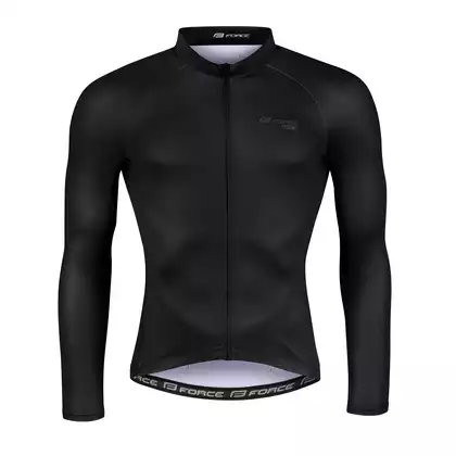 FORCE Cycling blouse PURE, black 9001444
